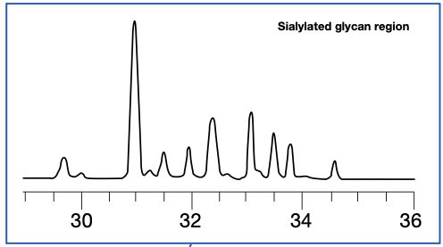 Infliximab-dyyb Sialylated Glycan Analysis
